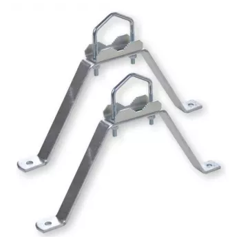 WEIß MHZ2060 Set de soporte de pared acero 20 cm blanco (39062)