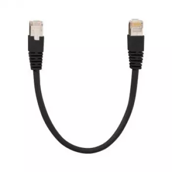 Rutenbeck cable de parcheo PK Cat.6A iso U 6 kV HF 1,0 m negro 23510210