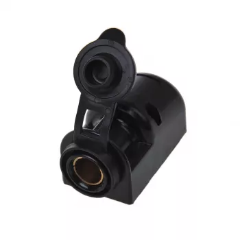 IWH toma DIN de superficie 12/24V 16A negra 019009