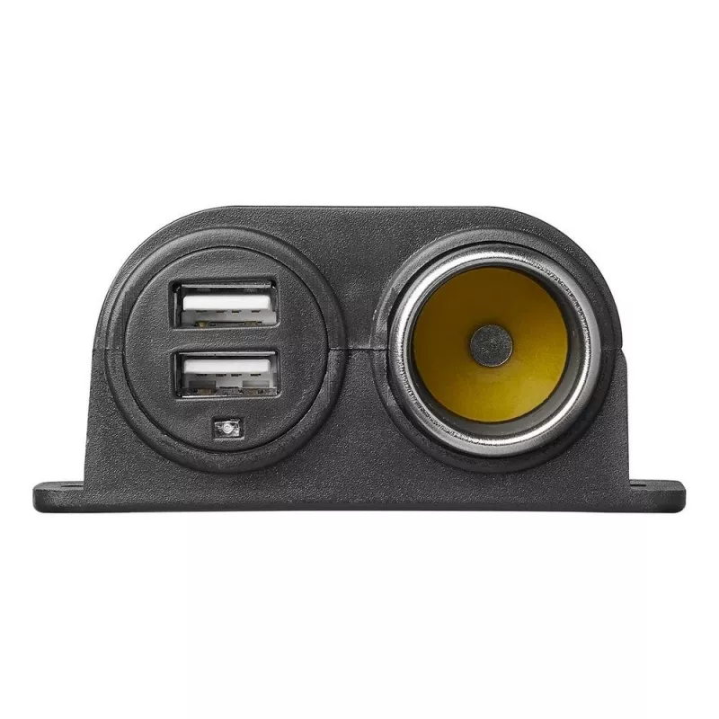 IWH toma de coche 12/24V con 2 puertos USB, 4,2A de salida total (019010)