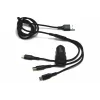 IWH Cargador de coche USB dual 3 en 1 12/24V 3,4A negro (19061)