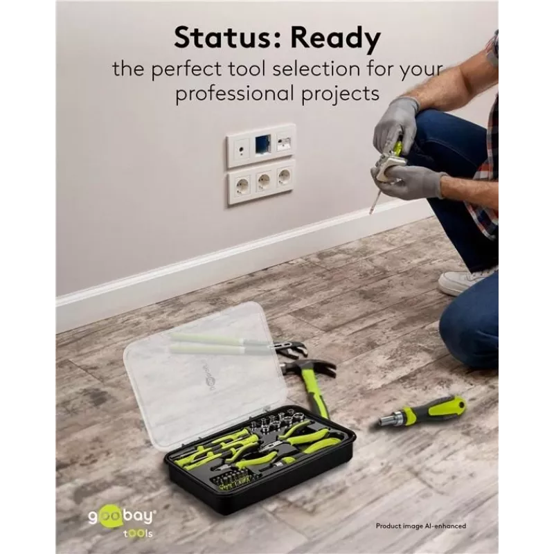 Goobay Advanced Juego de 49 herramientas de precisión para reparación de electrónica 77846