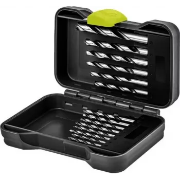 GOOBAY TOOLS 77847 Juego de brocas para madera de 15 piezas en caja de transporte 3-10 mm