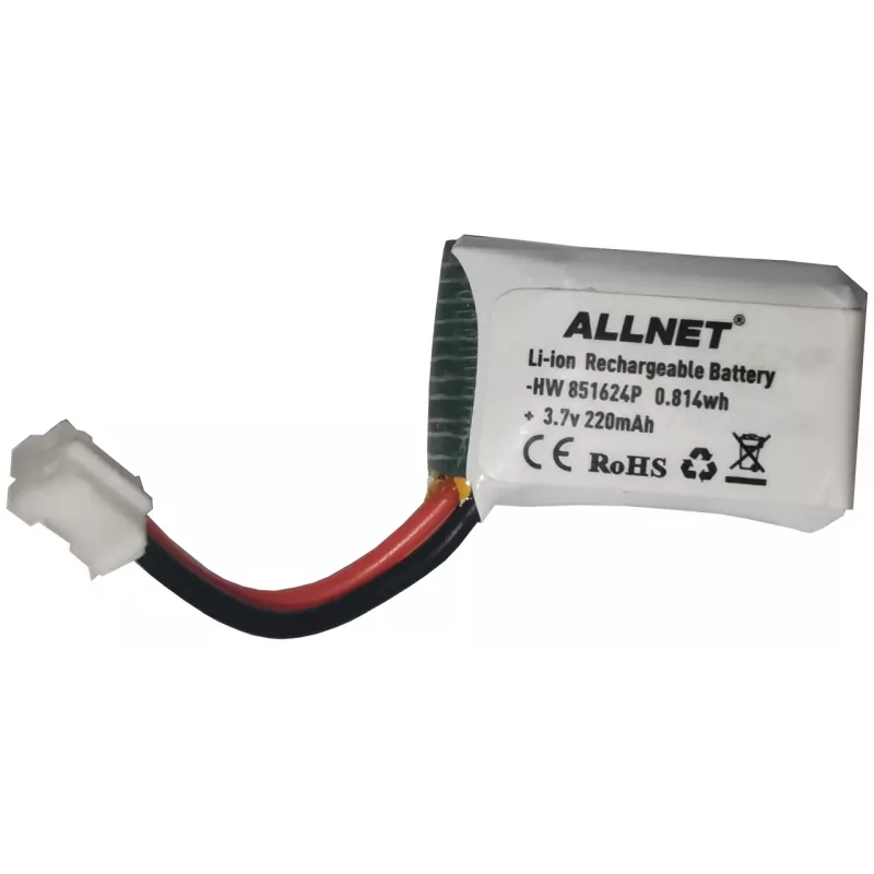 ALLNET Batería de repuesto para mini dron 3,7V 220mAh Li-Ion (HW851624P)