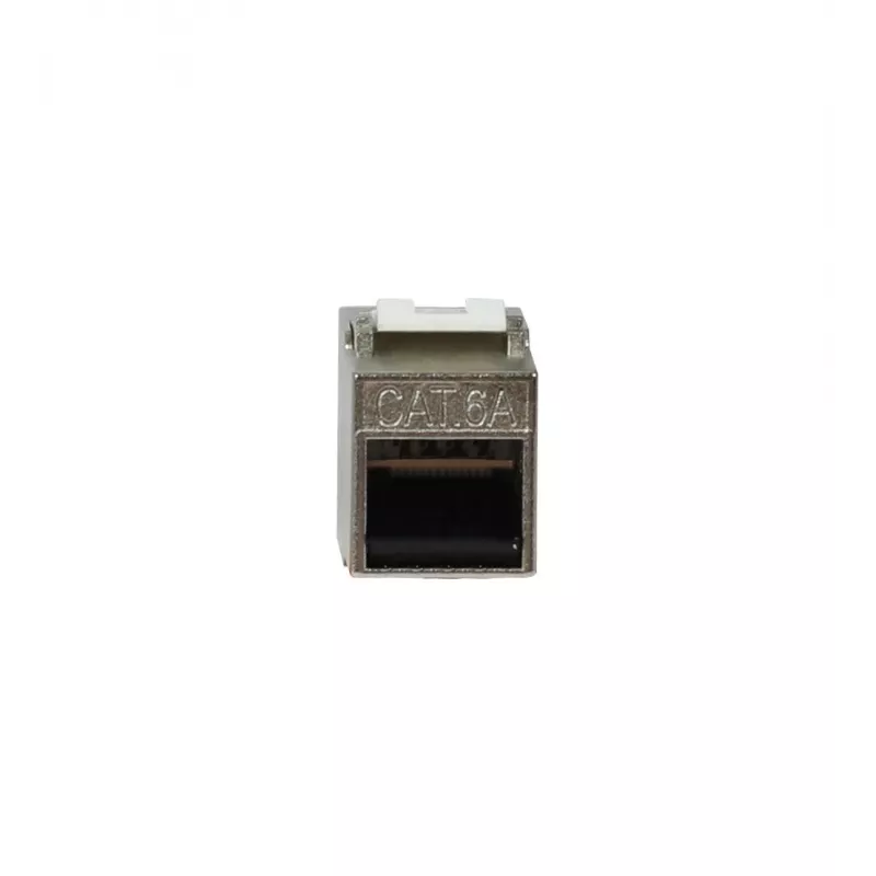 SYNERGY21 S216338V2 Jack Keystone CAT6A blindado, sin herramientas, Slim-line, RJ45, 500 MHz
