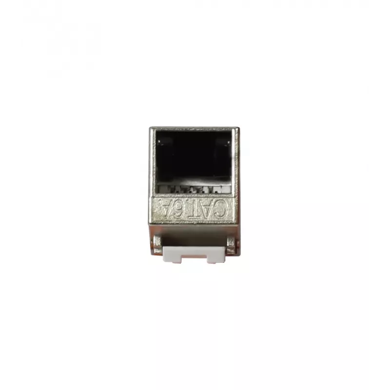 SYNERGY21 S216338V2 Jack Keystone CAT6A blindado, sin herramientas, Slim-line, RJ45, 500 MHz