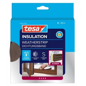 tesa E-Profil 05464-00101-02 cinta de sellado tesamoll marrón 25 m x 9 mm