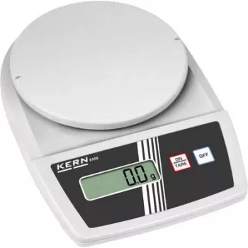KERN EMB 3000-1 balanza de precisión para cartas, 3 kg de capacidad, 0,1 g de legibilidad, plata