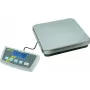 Kern DE 60K10D balanza de plataforma de doble rango, 60 kg de capacidad, 10/20 g de legibilidad, plataforma de pesaje de acero inoxidable, funcionamiento con pilas y red eléctrica