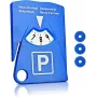 IWH 7417 disco horario manual con rascador de hielo y ficha para carrito de la compra, azul, 153 x 100 x 4 mm