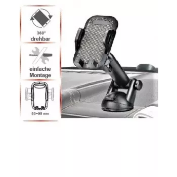 IWH 019262 Soporte universal para smartphone de coche con ventosa y cuello de cisne flexible