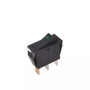 IWH Interruptor basculante verde 12V/24V 10A SPST LED iluminado montaje en panel 19030