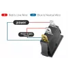 IWH Interruptor basculante verde 12V/24V 10A SPST LED iluminado montaje en panel 19030