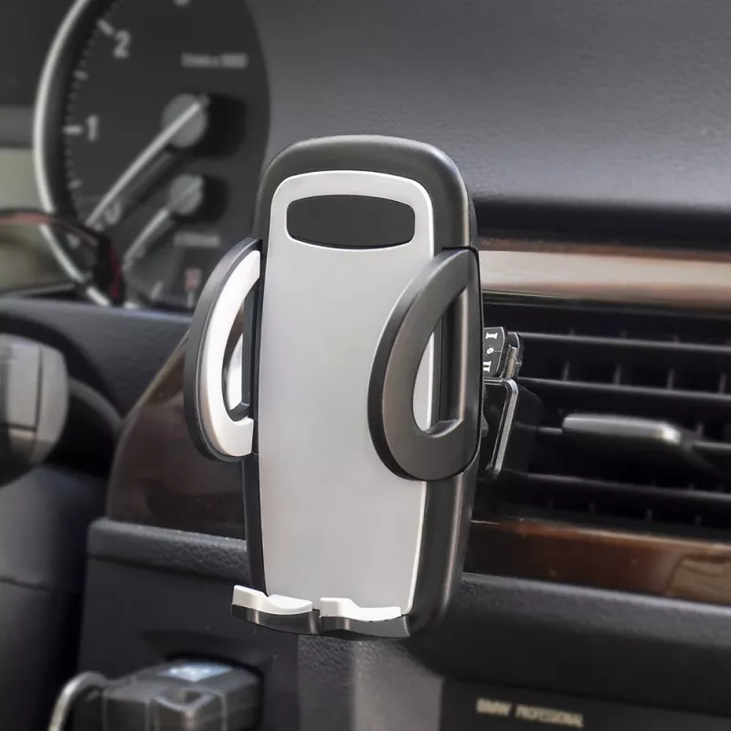 IWH 019260 soporte de smartphone giratorio 360° para rejilla de ventilación del coche, para smartphones de 53-95 mm, negro