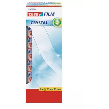 tesa 57947-00000-01 tesafilm® cinta adhesiva transparente, 33 m x 19 mm, 8 rollos