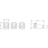 SIEMENS SENTRON 3VA borne de marco pack de 3 para 3VA1 100/160 MCCBs 3VA91530JA11