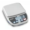 KERN EMS 12K0.1 Balanza de precisión, 12 kg x 0,1 g, plataforma de acero inoxidable, RS-232, funcionamiento con red/batería
