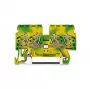 WAGO 870-837 borne de protección de 4 conductores, verde-amarillo, no puenteable