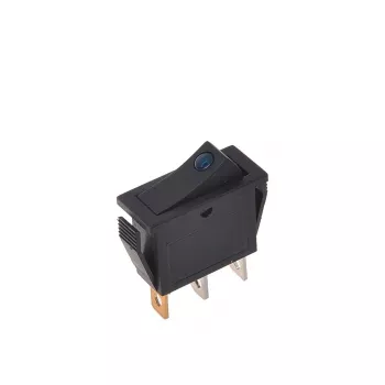 IWH Interruptor basculante azul 12V/24V 10A SPST ON-OFF iluminado montaje en panel 19028