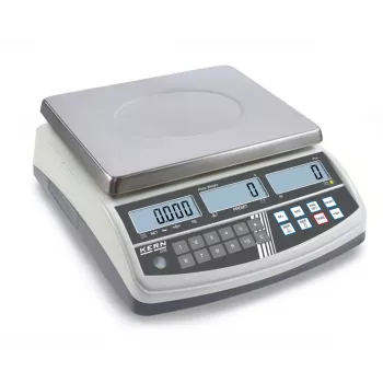 KERN CPB 30K0.5N Báscula contadora, 30 kg de capacidad, 0,5 g de legibilidad, funcionamiento con pilas y red eléctrica
