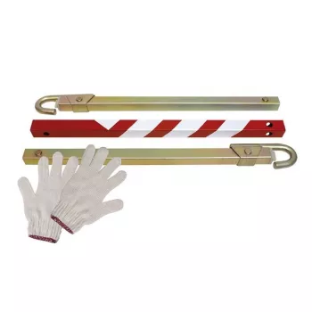 IWH 019800 Barra de remolque para coche, plegable en 3 piezas, 2500 kg de capacidad, amarilla