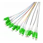 Tecline Pigtails de fibra óptica OM5 LC/UPC, pack de 12, 2,0 m, codificados por colores 20500018