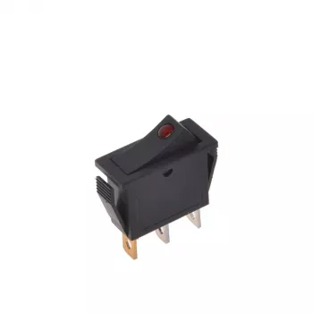 IWH Interruptor basculante rojo iluminado 12V/24V 10A ON-OFF SPST 19029