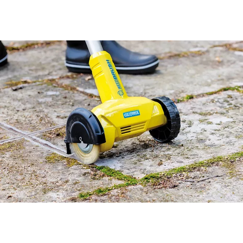 Gloria Hogar y jardín WeedBrush Li-Ion Power4All 18V limpiador de juntas y cepillo para malas hierbas (000288.0000)