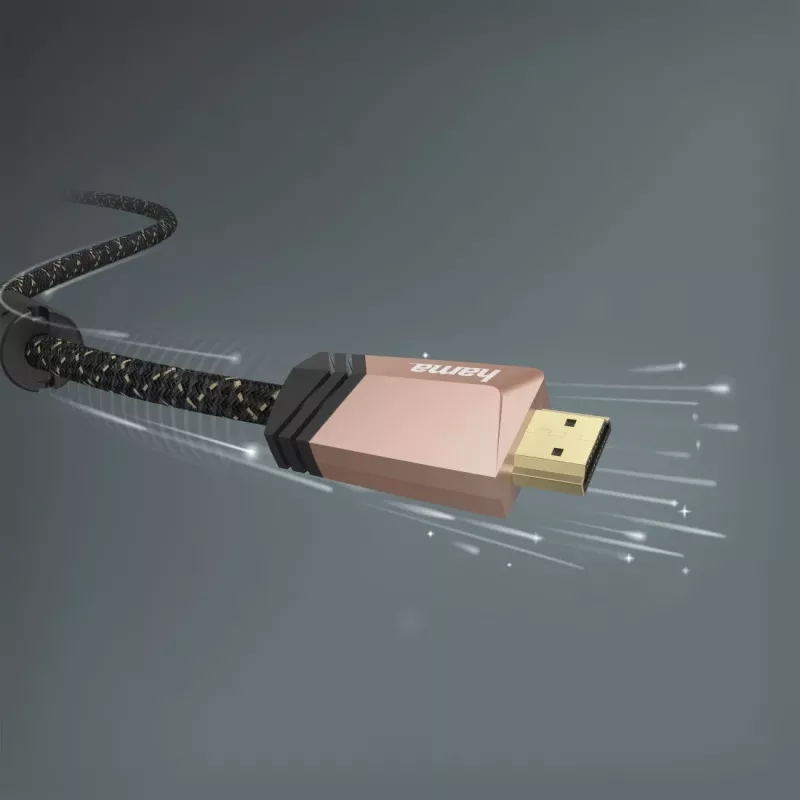 Hama 00205024 cable HDMI 0,75 m HDMI Type-A (estándar) negro, rosa