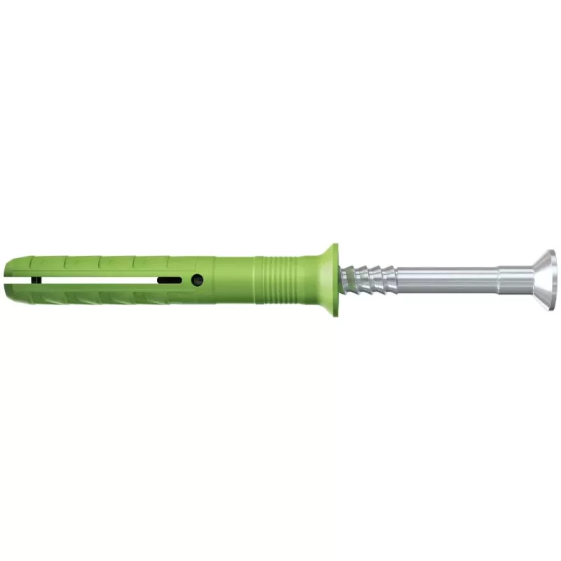Fischer N Green 6 x 60/30 S K NV taco con clavo, 60 mm, 6 mm, 1 set 532756