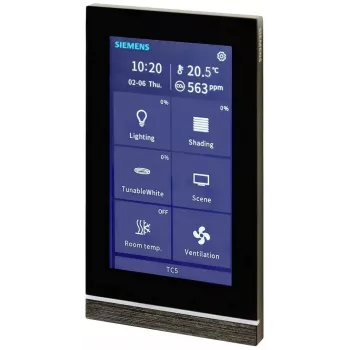 Siemens Touch Control TC5 5 panel, negro, empotrar 205/22 (5WG12052AB22)