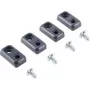 BOPLA Bobuce Juego de soportes de montaje en pared, policarbonato, gris grafito RAL 7024, 4 uds. 96510004