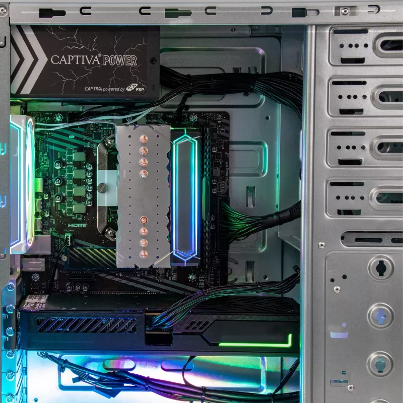 Captiva PC Advanced Gaming I98-672 (i5-14400F/RTX5060 Ti 8GB GDDR7/SSD 500GB/16GB/WLAN/sin SO)