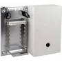EFB-Elektronik VKA2 Caja de distribución de fibra óptica con placa base y kit de montaje VKA para 10 puertos DA, montaje en pared, gris claro 46017.1V10