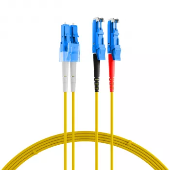 EFB-Elektronik Jumper dúplex LC-E2000 9/125µ OS2 LSZH amarillo 2,0mm 1m O0364.1