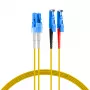 EFB-Elektronik Jumper dúplex LC-E2000 9/125µ OS2 LSZH amarillo 2,0mm 1m O0364.1