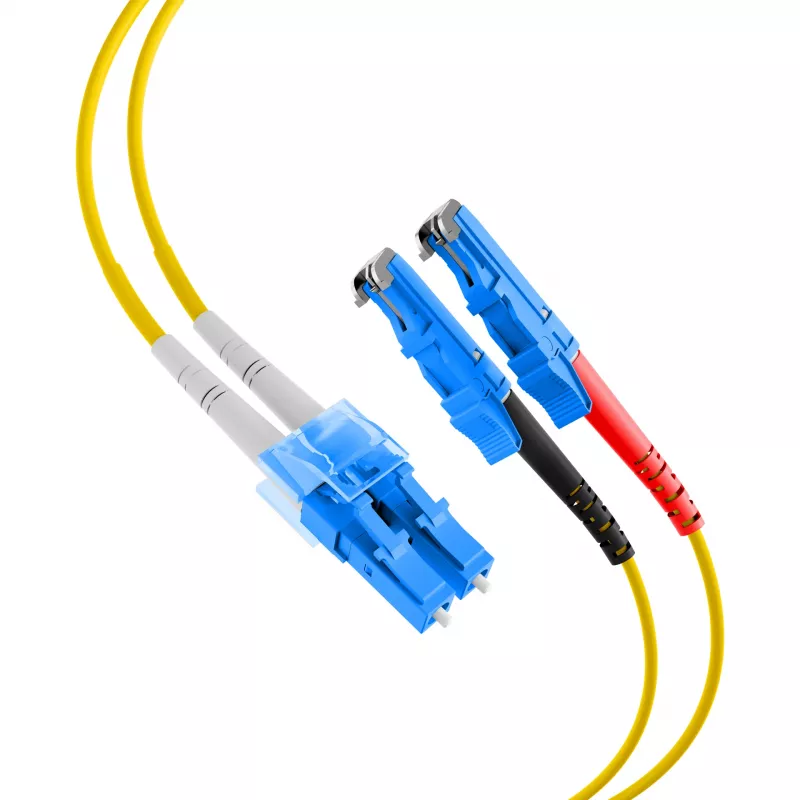 EFB-Elektronik Jumper dúplex LC-E2000 9/125µ OS2 LSZH amarillo 2,0mm 1m O0364.1