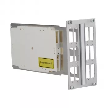 EFB-Elektronik 3U 14HP Portamódulos de fibra óptica para 12x SC dúplex, sin equipar 53711.24