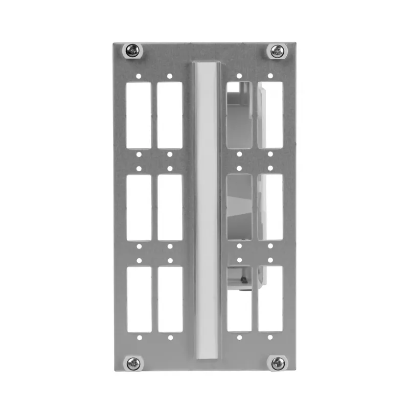 EFB-Elektronik 3U 14HP Portamódulos de fibra óptica para 12x SC dúplex, sin equipar 53711.24