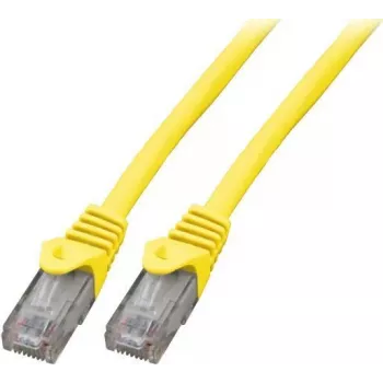 EFB-Elektronik Cable de parcheo Cat.5e U/UTP LSZH CCA, RJ45, amarillo, 30 m K8110GE.30