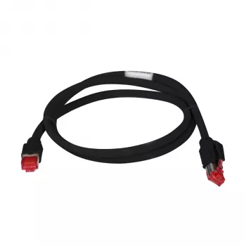 EFB Elektronik K0700SW.0,5 Cable de parcheo Cat.7 S/FTP LSZH, 0,5 m, negro