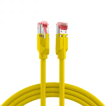EFB Elektronik K8032.25 Cable de parcheo para cadena portacables RJ45 Cat.5e S/UTP PUR, amarillo, 25 m