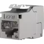 EFB E-20094-24 RJ45 Keystone Slimline/Shortbody Cat.6A certificado por componentes plateado, 24 uds.