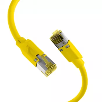 EFB Elektronik Cable de parcheo RJ45 Cat.6A S/FTP LSZH amarillo 0,15m (K8560GE.0,15)