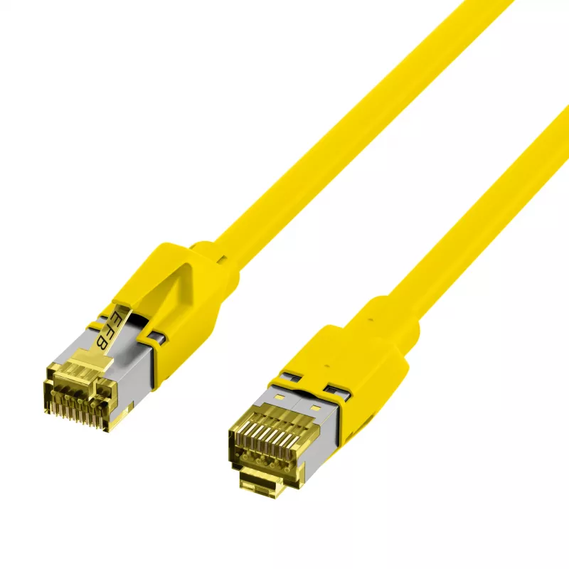 EFB Elektronik Cable de parcheo RJ45 Cat.6A S/FTP LSZH amarillo 0,15m (K8560GE.0,15)