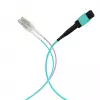 EFB MTP a LC 12 fibras OM3 LSZH cable de conexión fan-out Aqua, 7,5 m MTPF12LCOM3-7,5