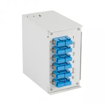 EFB Elektronik Caja para carril DIN OS2 6x acoplador SC dúplex sin pigtails (BHS60223.6)