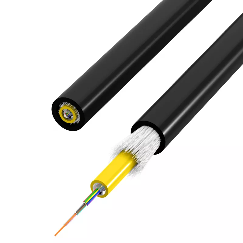 INFRALAN U-DQ(ZN)BH OS2 4E (1x4) Eca 3000N LSZH negro, 7,5mm G657A1 54404D1E-CPR