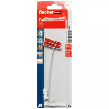 Fischer DuoTec 10 K NV taco para huecos 50 mm con tornillo, 1 set 537262