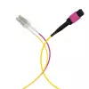 EFB Elektronik MPO-PLUS (F) a LC cable troncal, OM4, 12 fibras, Type-B, LSZH, violeta erika, 1m MPOF12LCOM4-1